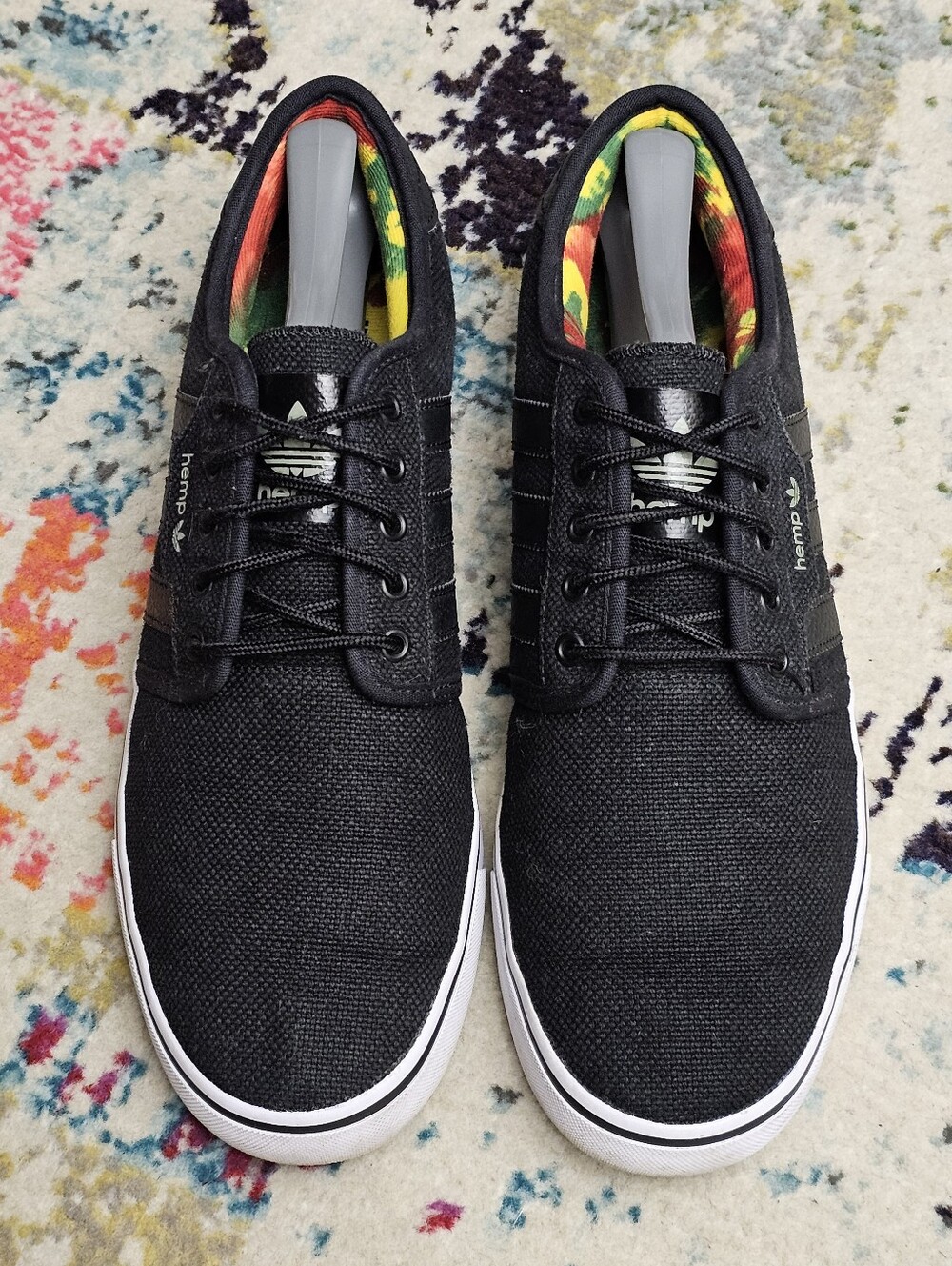 Adidas HEMP Seeley Men’s Size 11 Black White Skateboard Athletic Sneakers G98086